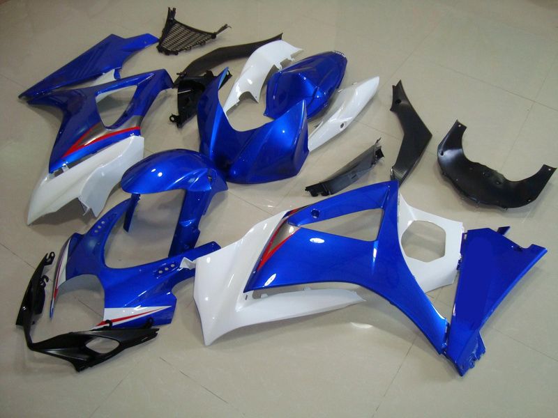 스즈키용 페어링 – GSXR1000 K7 07-08 화이트 블루