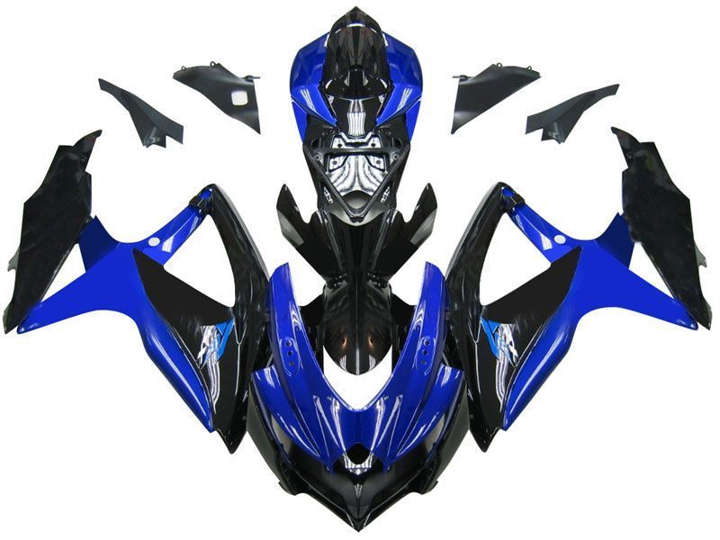 Fairings For Suzuki GSXR 600 750 Blue Black GSXR (2008-2009-2010)