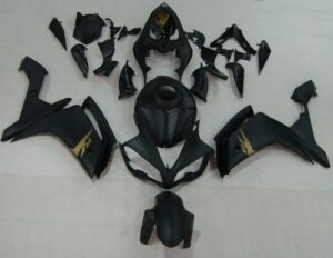 Fairings For Yamaha YZF-R1 Black Matte & Gold R1 (2007-2008)