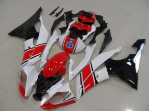 Cubiertas para Yamaha R6, 2008-2012 - Rojo, Blanco y Negro