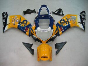 Suzuki GSXR 600 Sarı & Mavi Corona GSXR (2001-2003) İçin Kapağı