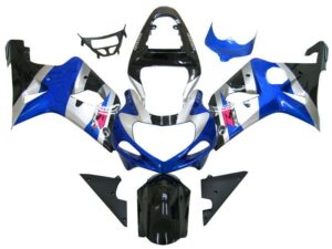 Fairings For Suzuki GSXR 1000 Silver Blue Black GSXR  (2000-2002)
