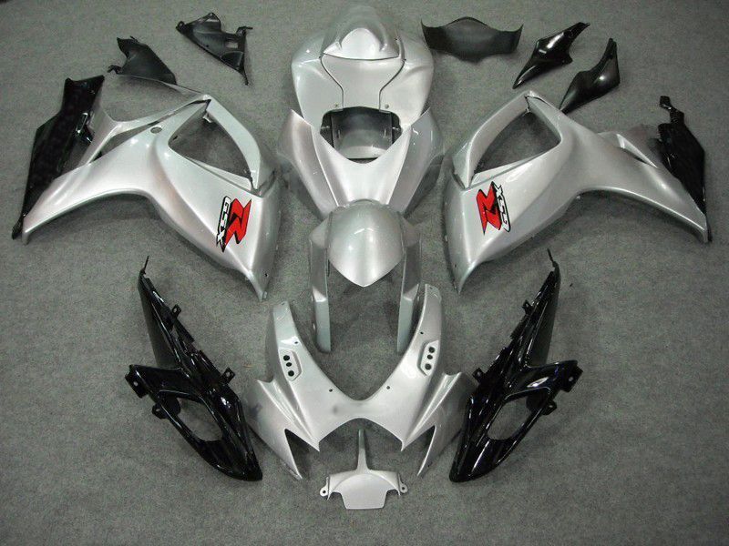 Étuis pour Suzuki - GSXR600-750 K6 06-07 Argent brillant