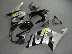 Fairings For Suzuki - GSXR1000 K1/2 2000-2002 Black Silver