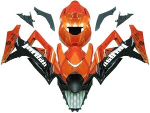 Fairings For Suzuki GSXR 1000 Orange Metallic & Black Jordan (2007-2008)