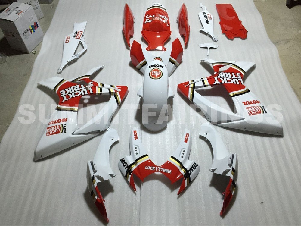 Cubre moto para Suzuki GSXR 600 750 (2006-2007) Blanco rojo