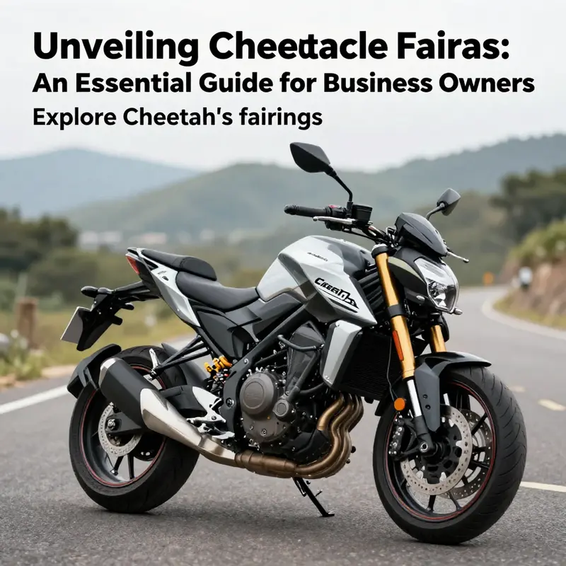 A dynamic Cheetah motorcycle riding on an open road, showcasing the importance of fairings in motorcycle design.