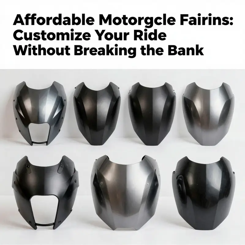 A visually appealing display of various cheap motorcycle fairings, showcasing the options available for customization.