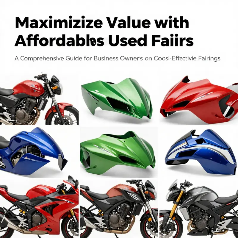 A colorful collection of motorcycle fairings representing different styles and types, set against a neutral background.