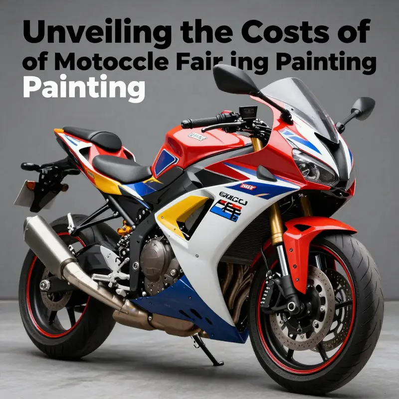 A stunning motorcycle with a custom-painted fairing, showcasing the beauty and investment involved in the painting process.