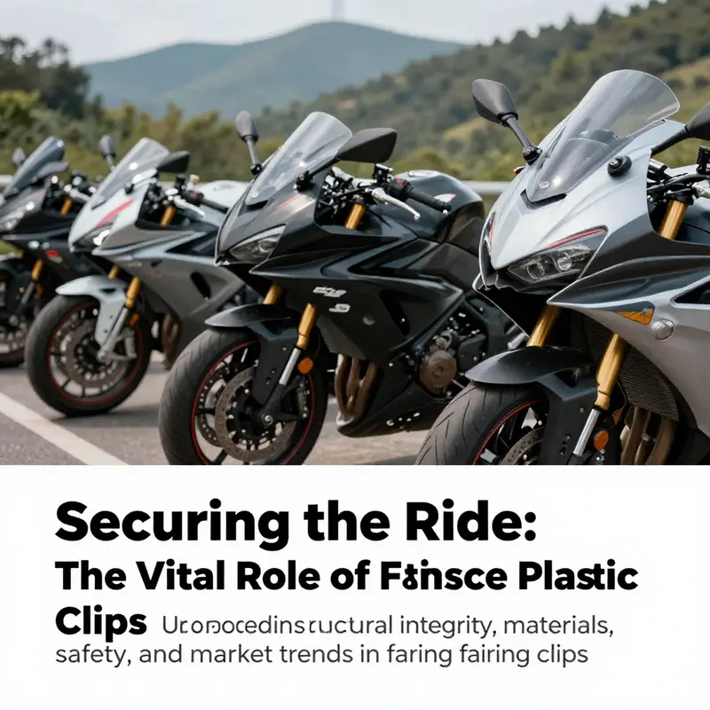 A collection of motorcycles displaying fairing panels, underscoring the significance of motorcycle fairing plastic clips.