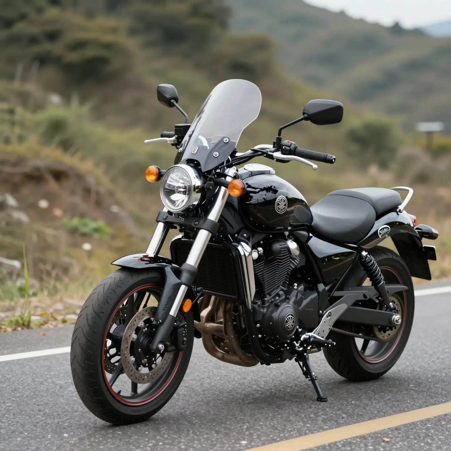 Yamaha V Star 650 Motorcycle with Fairing