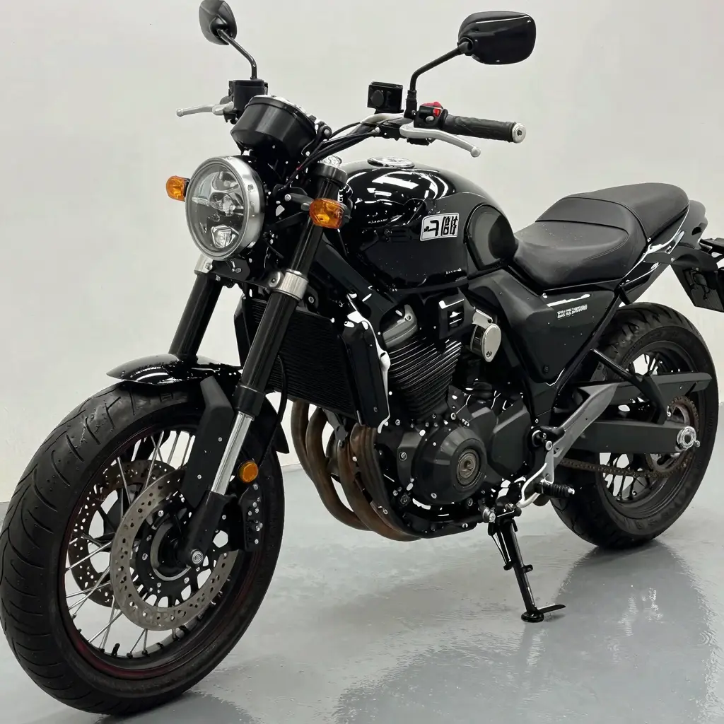Clean Bare Motorcycle