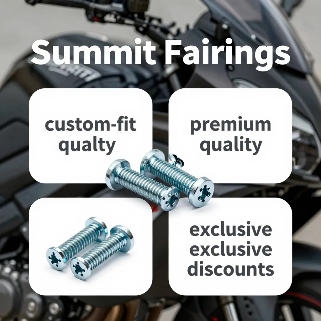 Promotional image showcasing fairing bolts