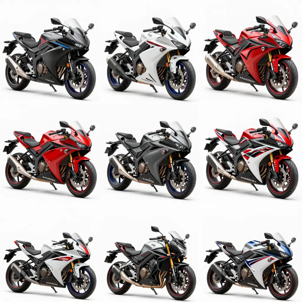 Different styles of Honda OEM fairings