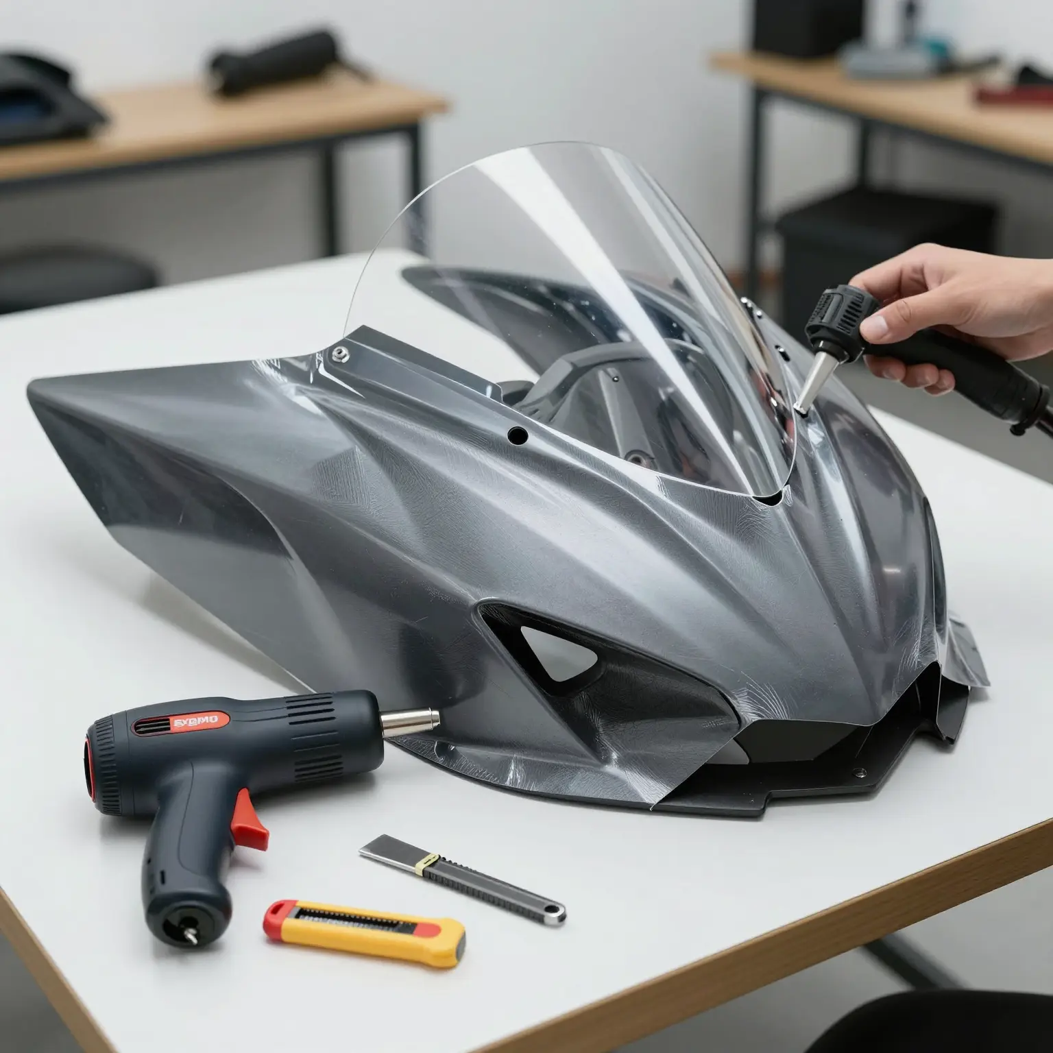 Wrapping Motorcycle Fairings