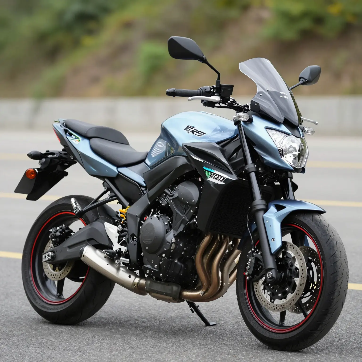 Kawasaki ER6 Motorcycle with Aftermarket Fairings