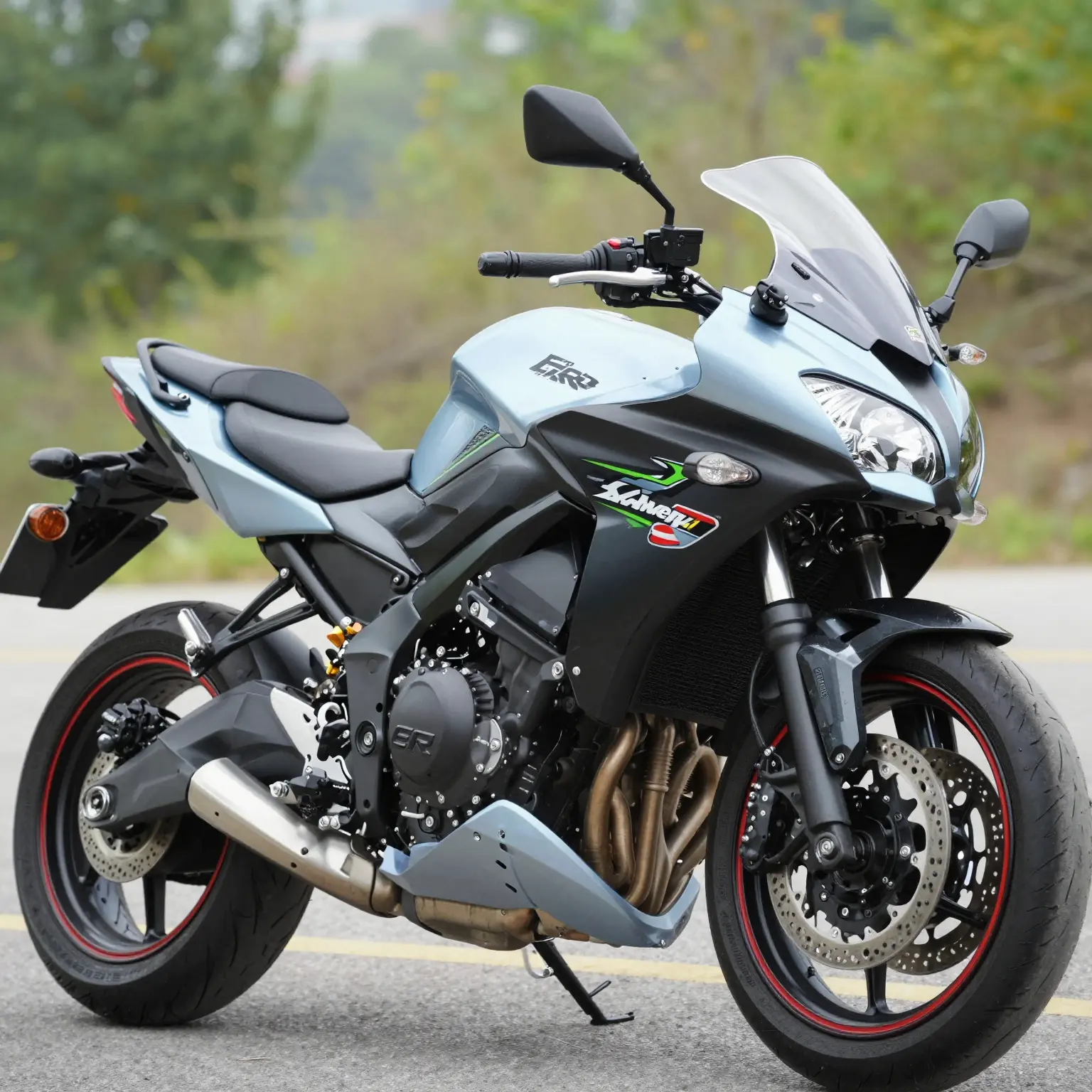 Kawasaki ER6 with Fairings