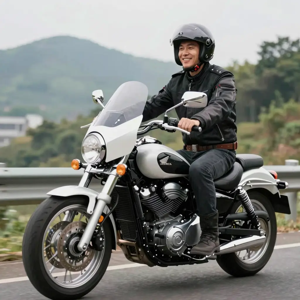 Satisfied Customer with Honda 750 Shadow