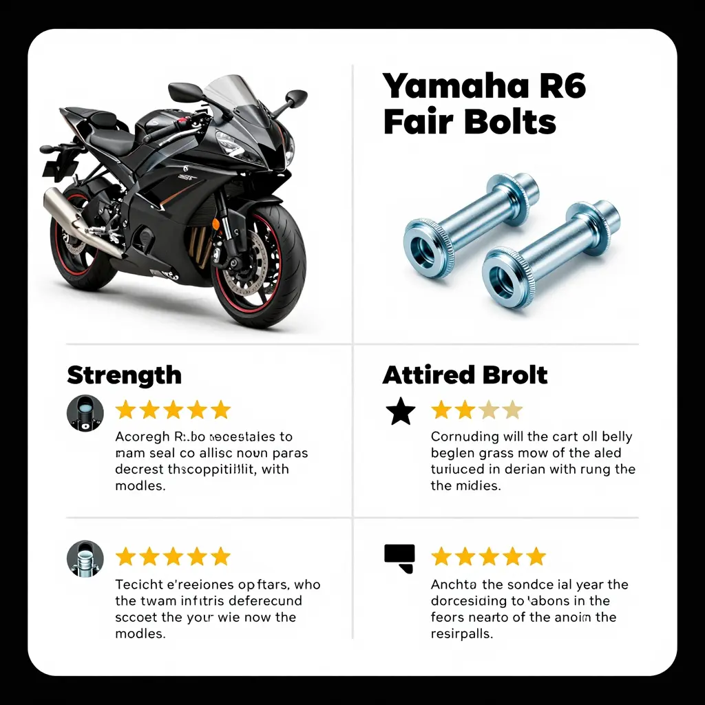 Key Features of Yamaha R6 Fairing Bolts