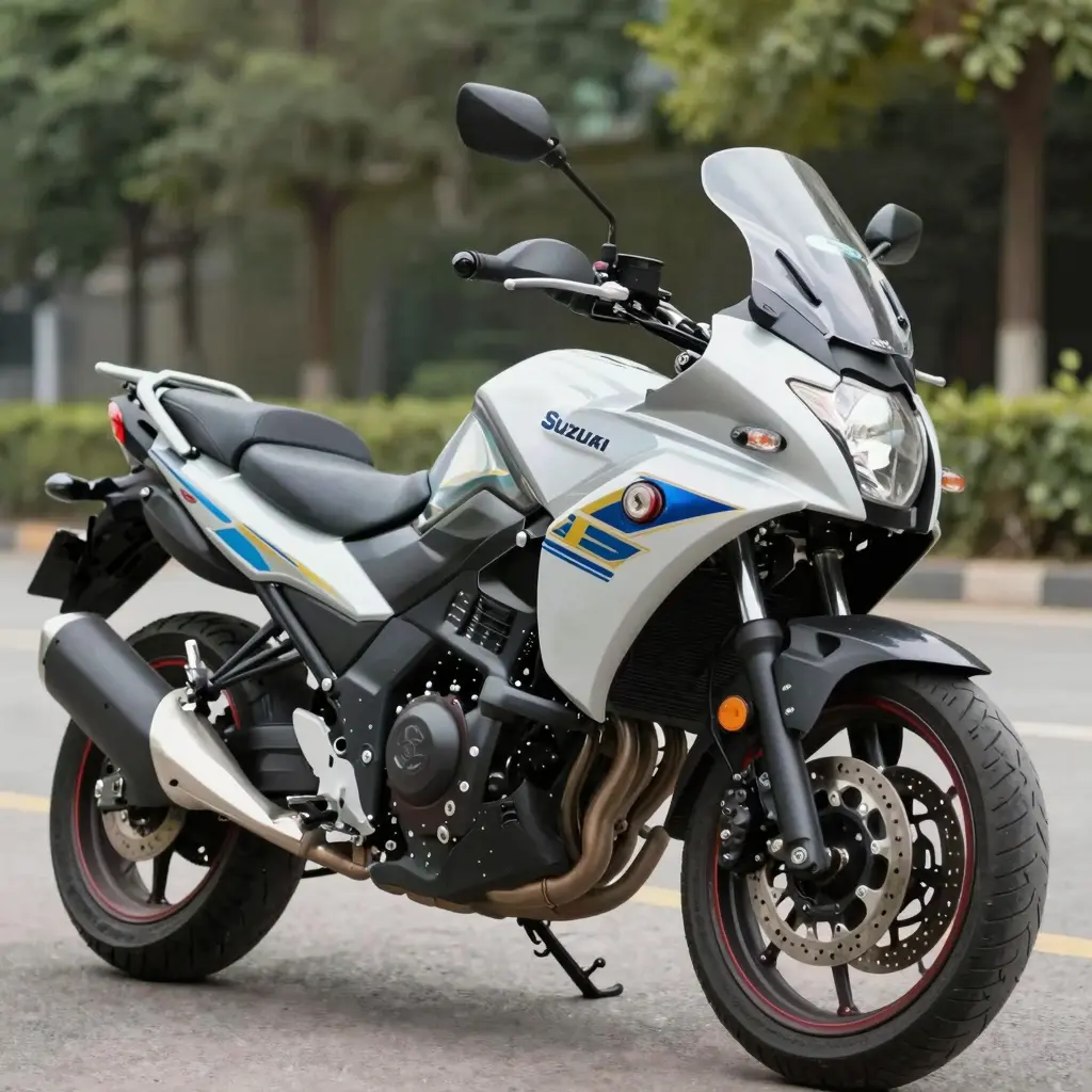2007 Suzuki V-Strom with Custom Fairings