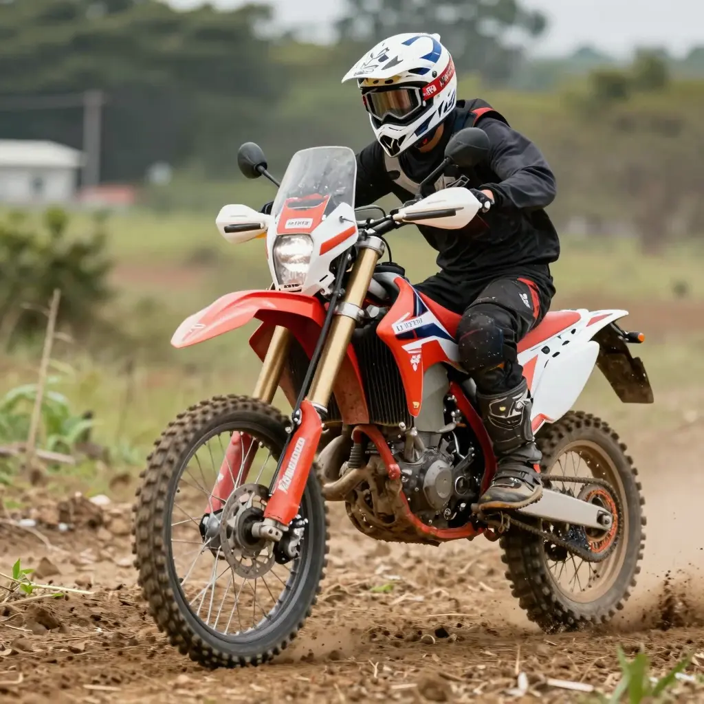 Honda XR 650 Rally in Action