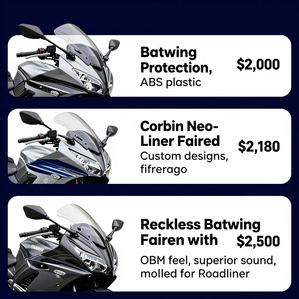 Yamaha Roadliner Fairing Styles Comparison