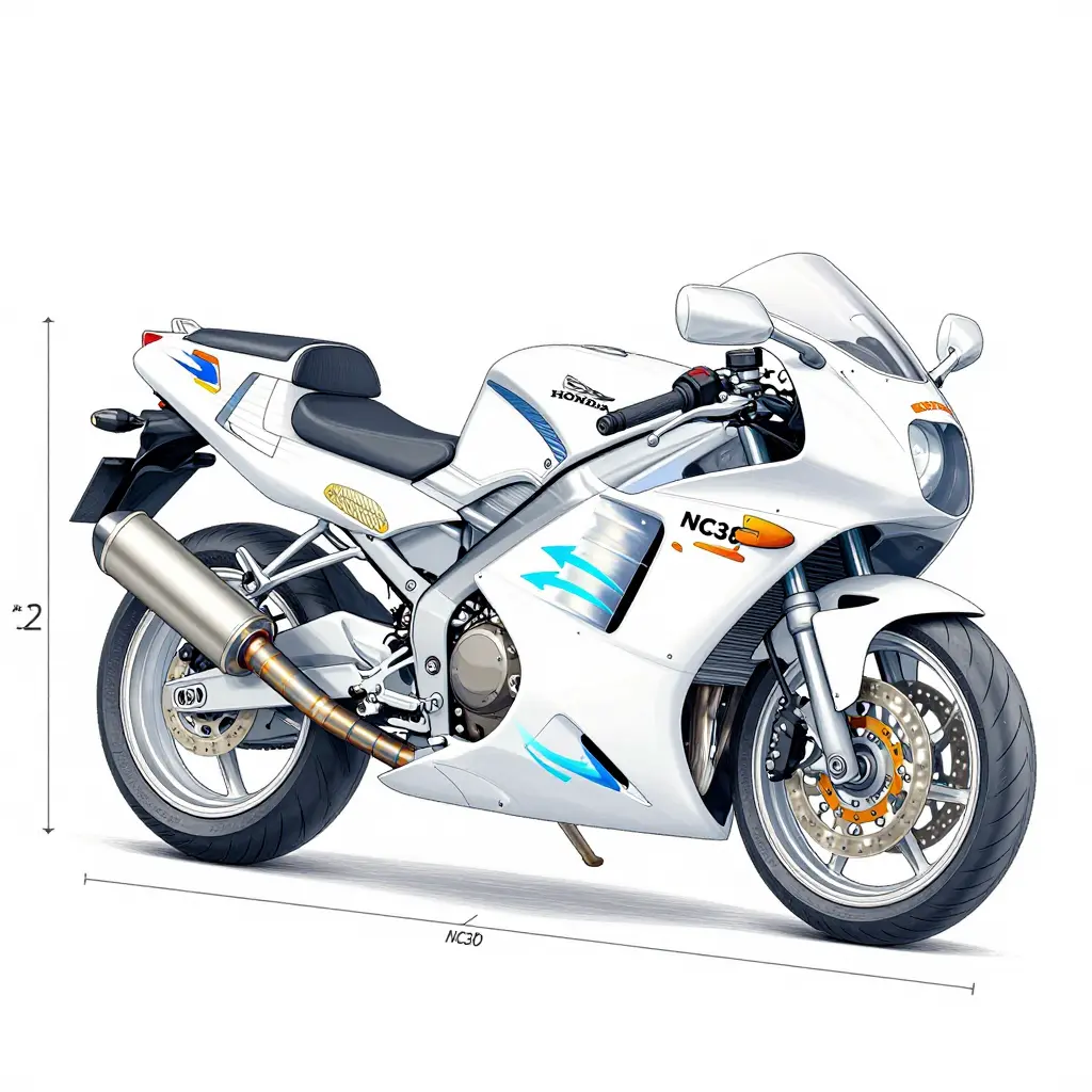 Cutaway schematic showing NC30 side vent airflow and reflective heat shielding placement on the inner panel